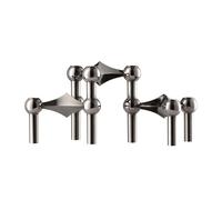 STOFF Nagel 3 Candelabros STOFF Nagel cromo negro