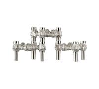 STOFF Nagel 3 Candelabros STOFF Nagel Quist Cromo cepillado