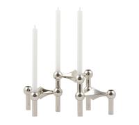 STOFF Nagel 3 Candelabros STOFF Nagel + velas paquete de 12