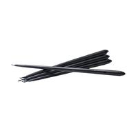 Stoff Nagel Taper candles by Ester & Erik 36010 - Cera de parafina en color negro, duración de combustión aprox. 3,5 h, sin goteo, paquete de 6 unidades