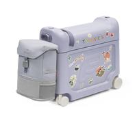 Stokke JetKids Pack de Viaje, Arctic Blue - Incluye Maleta Montable BedBox y Mochila - Ideal para Niños de 2 a 7 Años (hasta 35 kg)