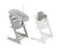 Stokke Tripp Trapp® + Baby Set² + Newborn Set - Verde Glaciar | Solución 3 en 1 (Trona, Baby Set², Newborn Set). El bebé en el centro de la vida familiar desde el primer día.