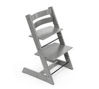 Stokke Tripp Trapp® - Trona Evolutiva de Madera - Gris Tormenta | La trona evolutiva que crece con el niño. Diseño icónico en haya europea, asiento y reposapiés regulables. Hasta 136 kg.