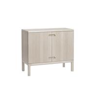 Stolab Aparador Prio bajo Abedul aceitado blanco. puerta de madera