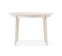 Stolab Mesa Carl Ø115. extensible Abedul aceitado blanco