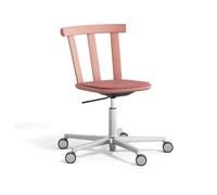 Stolab Silla Alt base giratoria con asiento tapizado abedul Vidar 4. 633 pink-malva 27