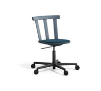 Stolab Silla Alt base giratoria con asiento tapizado abedul Vidar 4. 733 blue-åska 66