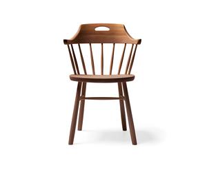 Stolab Silla con reposabrazos Småland Bistro marrón 75