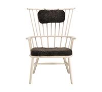 Stolab Silla Henriette con cojín de asiento y cervical Aceite blanco-Espresso