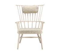 Stolab Silla Henriette con cojín de asiento y cervical Aceite blanco-Moonlight