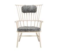 Stolab Silla Henriette con cojín de asiento y cervical Aceite blanco-Scand. grey