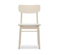 Stolab Silla Prima Vista abedul aceitado blanco Tela Atto Driftwood V3576/01 gris