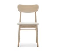 Stolab Silla Prima Vista roble aceitado blanco Tela Atto Driftwood V3576/01 gris