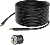 Stone Banks 10M manguera de alta presión para Kärcher K2 K3 K4 K5 K6 K7 Conector Rápido de Enchufe Tipo Clic con M22 adaptador, Manguera de Repuesto para Lavadora de Alta presión