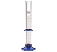 stonylab Cilindro Graduado, Cilindro Medidor Graduado de Vidrio Borosilicato para Laboratorio con Base Hexagonal de Plástico y Collar Protector, 100 ml