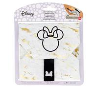 Stor Caja de aperitivos para niños Disney Minnie, sin BPA, reutilizable, lavable a máquina, convertible en un mantel con cierre de velcro