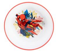 Stor Cuenco Infantil Spider-Man 902ml con Base Antideslizante, Plastico Reutilizable sin BPA, Apto Microondas, Cuenco Niños para Casa y Colegio