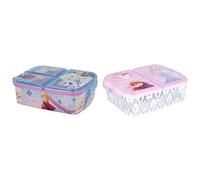 Stor Fiambrera infantil múltiple con 3 compartimentos de Frozen & Fiambrera infantil múltiple con 3 compartimentos de Frozen