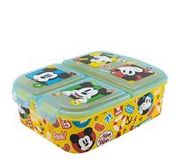 Stor Fiambrera infantil múltiple con 3 compartimentos de Mickey Mouse