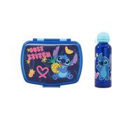 Stor Kit de Almuerzo Disney Lilo y Stitch con Fiambrera Sandwichera y Botella de Aluminio 530 ml