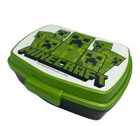 Stor - Minecraft Sandwichera Infantil - Fiambrera Rectangular - Lonchera Portátil para Almuerzo, Comida o Merienda -18x5x13 CM