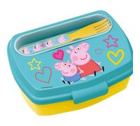 Stor - Peppa Pig Fiambrera Sandwichera Infantil con Cubiertos