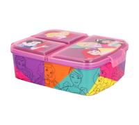 Stor Sandwichera infantil múltiple Princesas Disney Bright & Bold con 3 compartimentos - Fiambrera para el colegio, la merienda y las excursiones, idea de regalo