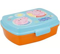 Stor sandwichera infantil peppa pig, fiambrera rectangular 1333ml, mat