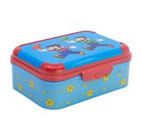 STOR Sandwichera Infantil Super Mario Bros de Plástico Resistente 1423ml - Fiambrera con Decoración en Tapa Libre de BPA para Colegio y Excursiones