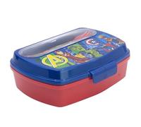 Stor Sandwichera Infantil Vengadores con Cubiertos 1464ml - Fiambrera Rectangular Plastico Resistente para Colegio y Excursiones