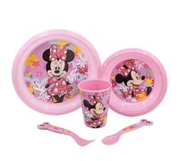 STOR Set 2 Pajitas Acero Inoxidable Minnie Mouse con Detalle 3D - para Bebidas Frias y Calientes