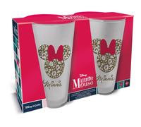 Stor set 2 vasos casual de cristal 490 ml minnie mouse gardening