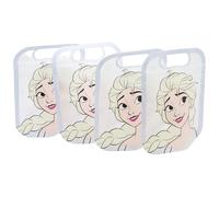 Stor Set de 4 bolsas para comida con cierre zip Frozen Snowy Tale - Bolsitas porta merienda infantiles de plástico para el colegio, idea de regalo