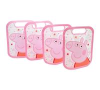 Stor Set de 4 Bolsas para Comida con Cierre Zip Peppa Pig 425ml Plastico Resistente para Snacks Almuerzo Cole
