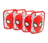 Stor Set de 4 Bolsas para Comida con Cierre Zip Spider-Man 425ml Plastico Resistente para Snacks Almuerzo Cole