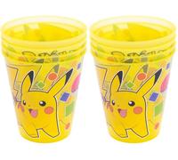 Stor Set de 4 Vasos Infantiles Pokémon 285ml - Vasos Plastico sin BPA para Fiestas y Uso Diario - Resistentes a Caidas (Paquete de 2)