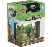 Set de calcetines y taza ceramica 325 ml minecraft core 2025