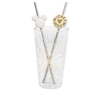 Stor SET VASO CON DOS PAJITAS 480 ML MICKEY MOUSE SIGNATURE