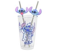 Stor SET VASO CON DOS PAJITAS 480 ML STITCH ALOHA
