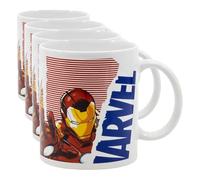Stor TAZA CERAMICA 325 ML EN CAJA DE REGALO AVENGERS COMIC HEROES (Paquete de 4)