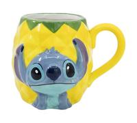 Stor Taza cerámica 3D Stitch Pineapple en caja de regalo 414 ml