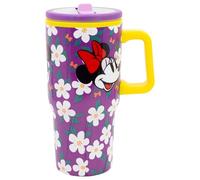 Stor Taza de Acero con Asa y Tapa Minnie Mouse 640ml - Doble Pared con Pitorro Antigoteo Reutilizable para Niños