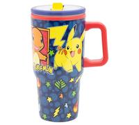 Stor Taza de Acero con Asa y Tapa Pokémon 640ml - Doble Pared con Pitorro Antigoteo Reutilizable para Niños
