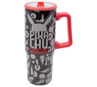 Stor Taza de Acero Inoxidable Pokémon 920ml con Asa, Tapa y Pitorro Antigoteo Reutilizable