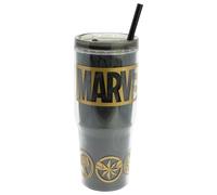 Stor Taza de Cafe para Llevar Reutilizable con Pajita y Tapa Hermetica, Vaso Termico Doble Pared 860ml, Libre de BPA, Tumbler Plastico con Asa