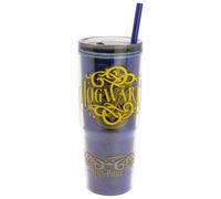 Stor Taza de Cafe para Llevar Reutilizable con Pajita y Tapa Hermetica, Vaso Termico Doble Pared 860ml, Libre de BPA, Tumbler Plastico con Asa