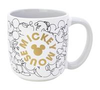 Stor Taza Elite de Cerámica Mickey Mouse 380 ml - Diseño Original con Personajes de Cine - Apta para Microondas y Lavavajillas