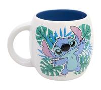 Stor Taza Globe de Cerámica Stitch 380ml - Taza Grande de Desayuno con Diseño Original - Apta para Microondas y Lavavajillas