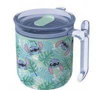 Stor taza harmony doble pared con tapa 470 ml stitch aloha