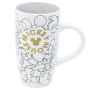 Stor Taza Latte de Cerámica Mickey Mouse 695ml - Taza Grande para Café Té y Chocolate con Diseños Originales - Apta para Lavavajillas y Microondas